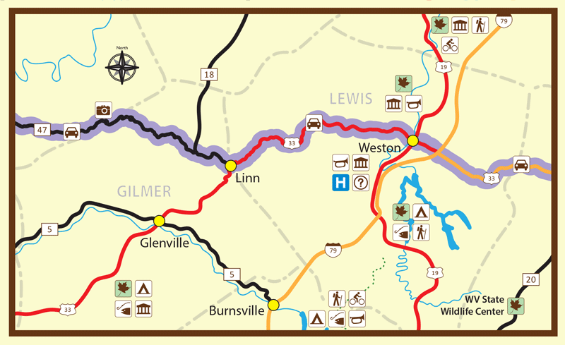 Staunton Area Map